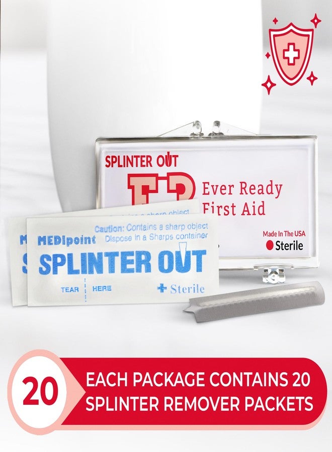 Ever Ready First Aid Splinter Out Splinter Remover, Pack of 3, 20 Packets per case - Image 2